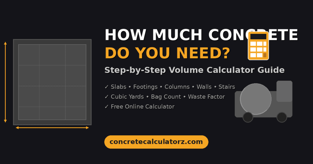 How much concrette do i need_how to calculate concrete volume