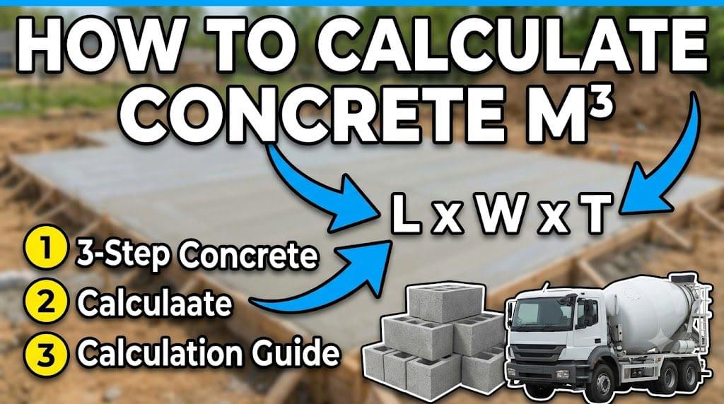 How do you calculate m3 of concrete